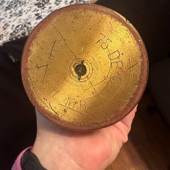 WWI Verdun Artillery Shell Trench Art Flowers Floral Bras 1916 - Picture 9 of 12